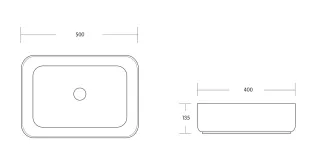 Раковина Milleau Miel MU0084-MB матовая черная